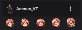 AmmonVT's tweet image. Twitch finally accepted my emotes, first stream with all emotes in an hour!
Emote Artist: @aki_Yoya