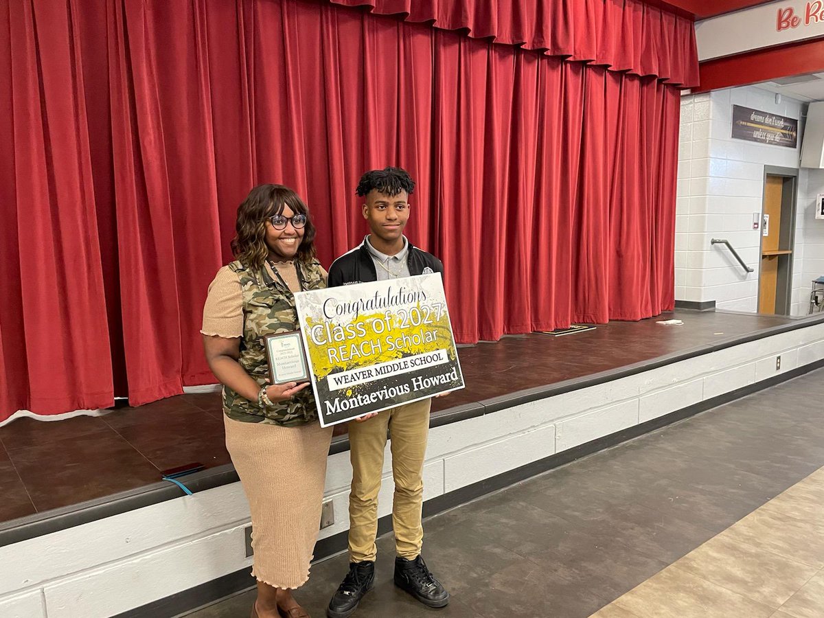 Congratulations is in order! Our BCSD Reach Scholarship Prize Patrol team visited Weaver Middle to honor Montaevious Howard, 8th grade scholar. He is the 2027 Reach Scholarship recipient! We are Seminole proud!