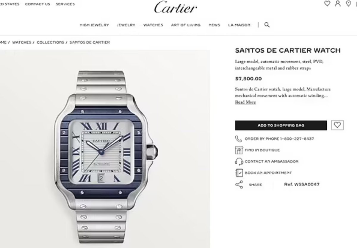 I wonder who bought George Santos that $7,800 Cartier watch.