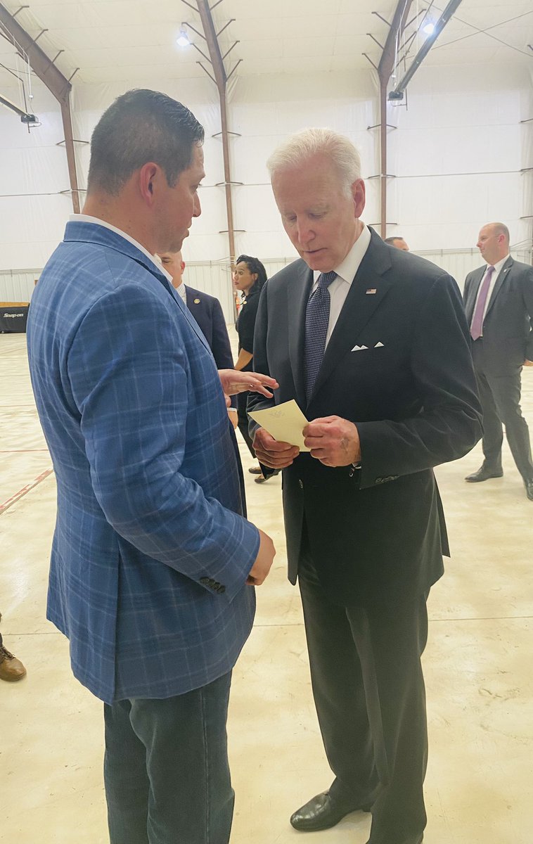 TonyGonzales4TX's tweet photo. 7 months ago I hosted .@POTUS in Uvalde after the horrific school shooting. I asked the White House for help with 3 projects; mental health facility, emergency operation center, and radios for 1st responders. To date #TX23 has received ZERO help from the WH on these projects. https://t.co/q6CZNQO9Wv