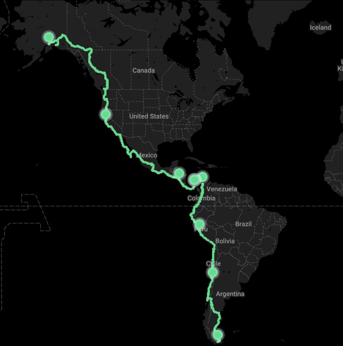 martin_canabal's tweet image. So we did it! We drove two electric cars, @Tesla, from Anchorage (Alaska) to Ushuaia (Tierra del Fuego)!  We just wanted to prove it was possible, and it is. It’s not easy yet, but soon this will be “normal”. @Electr_Americas