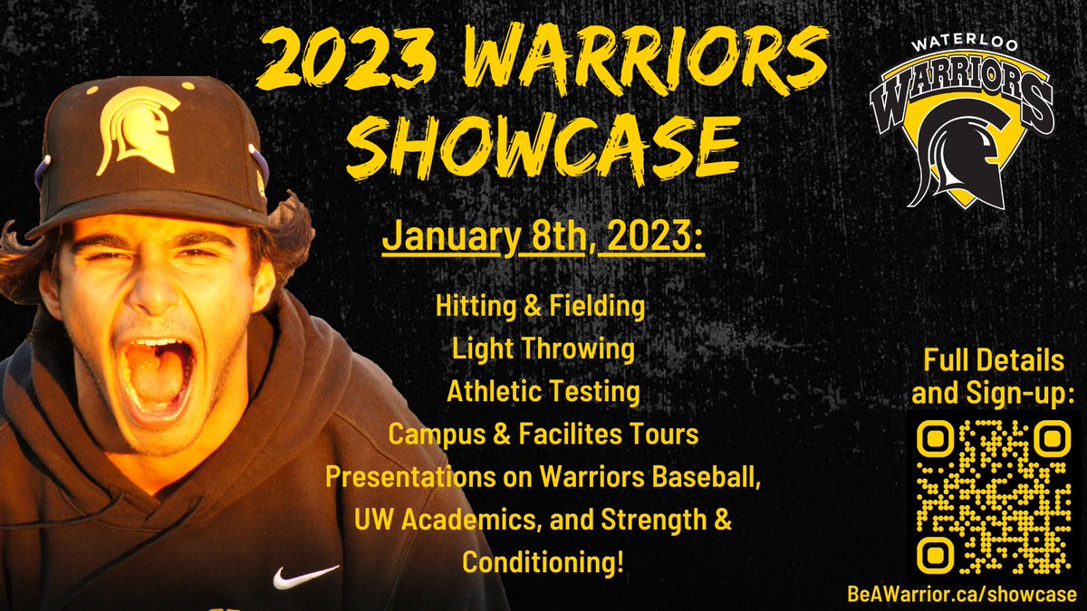 wloobsb's tweet photo. Winter weather got you itching to get back to baseball?! We have the solution!

Attend our Warriors Baseball Showcase! It's your chance to showcase your abilities and see our elite facilities (that let us train year-round 😉)!

DETAILS: https://t.co/giOjhuHHqr

#BuiltForBattle https://t.co/WyUo9NCDnX