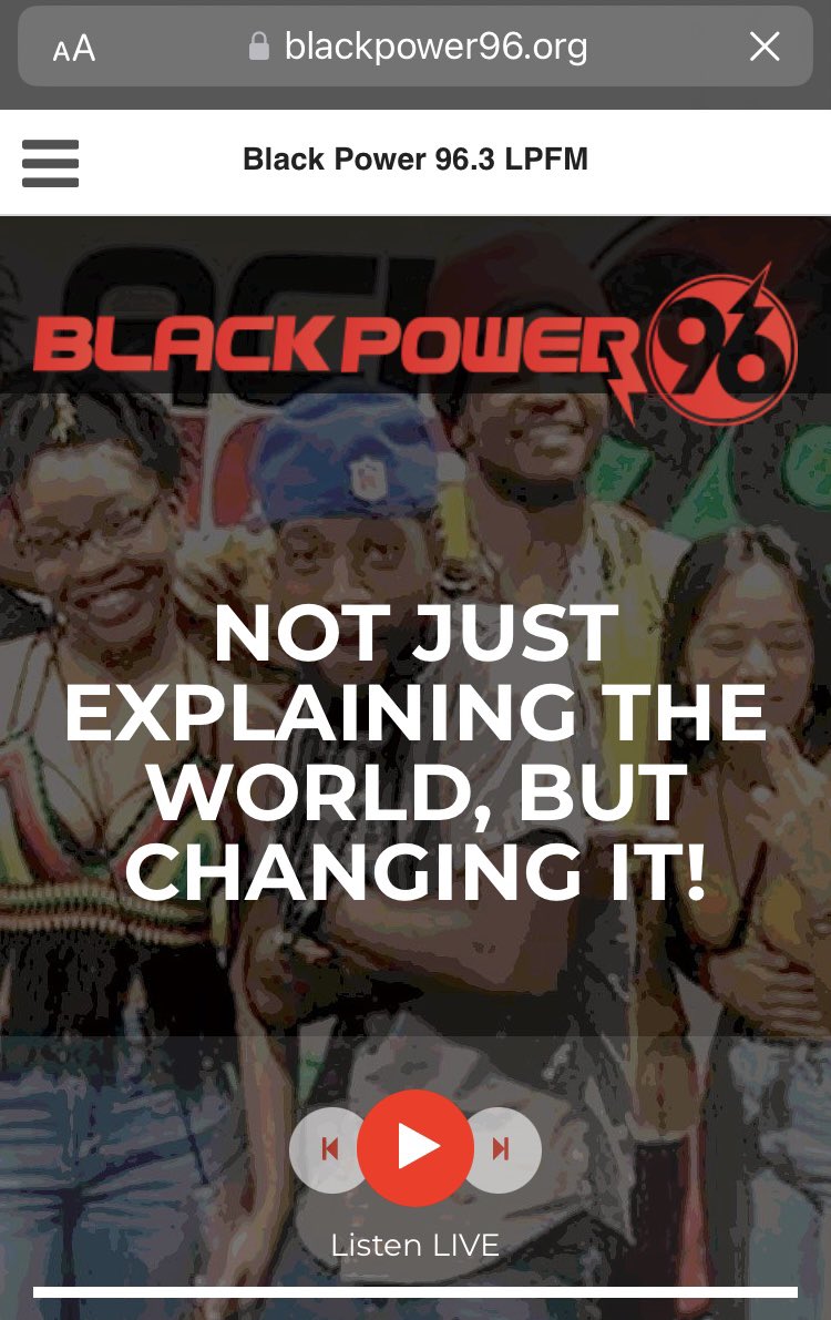 @Soulracmusic This is what happens when we don’t control what we produce. Whether it’s music, technology etc. #theUhuruMovement has an African working class radio station, it can use our support #BlackPower96FM blackpower96.org