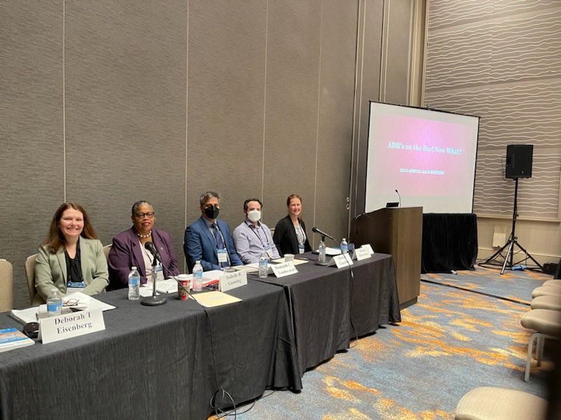 Great session by the ADR Section at #AALS2023. “ADR is on the Bar: Now What?” ⁦@TheAALS⁩ Thanks to Donna Shestowsky for planning and Cynthia Alkon for the photo