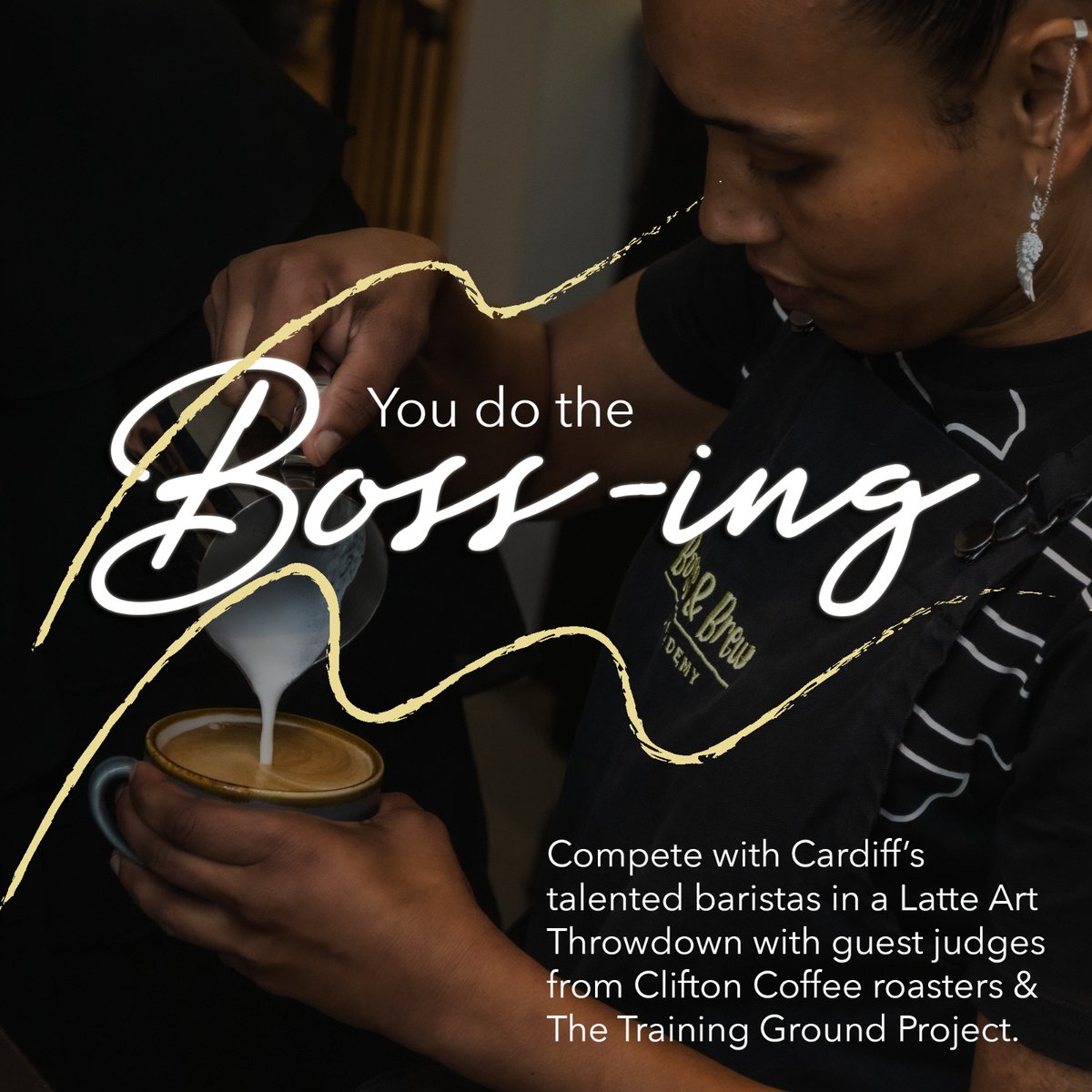 bossandbrew's tweet photo. ☕️ OFFICIAL LAUNCH ☕️
To celebrate our new HQ @theCentre we're so excited to be hosting the first Latte Art Throwdown event of 2023 with competitors from some of the best Cardiff independent coffee shops! 🥳🥳 let the caffeine fueled madness commence!
#latteart #cardiffcoffee https://t.co/qKPwMOer5z