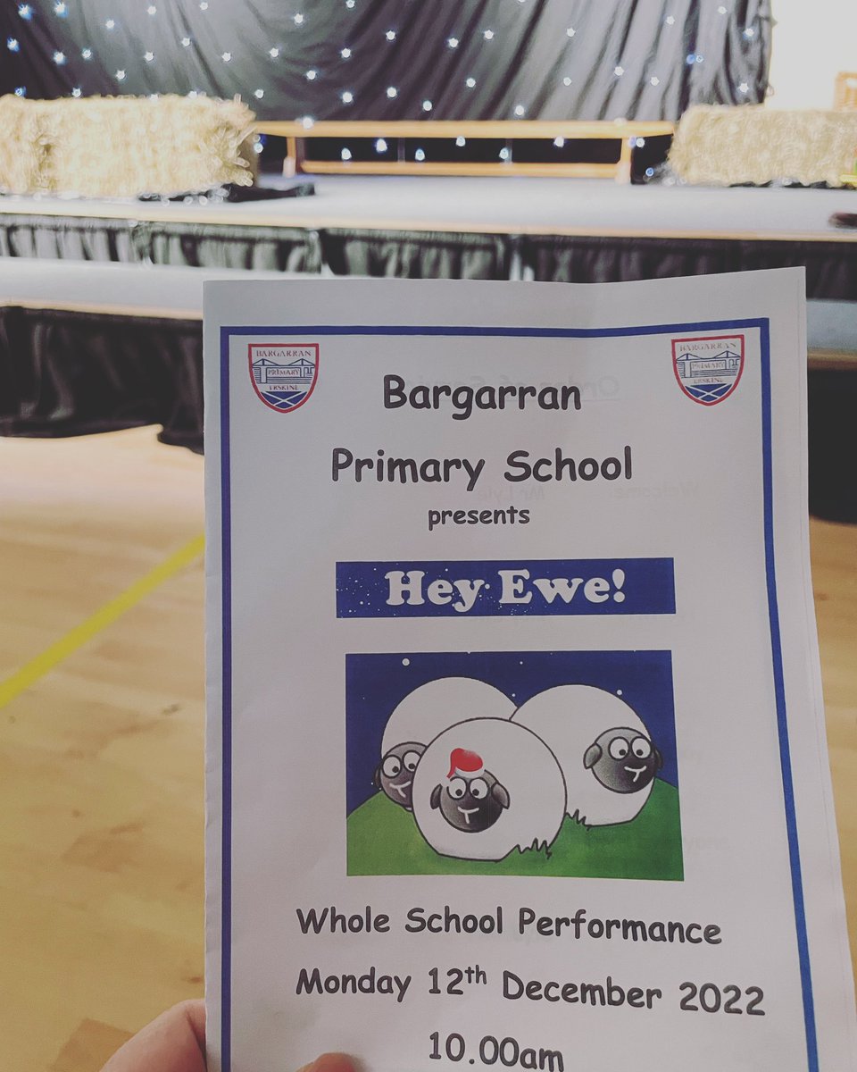 Thank you to <a href="/BargarranPS/">Bargarran Primary</a> for their generous donation of £190 after choosing Rainbow Valley as a beneficiary for their collection at their Christmas shows! ‘Hey Ewe’ was a brilliant production!