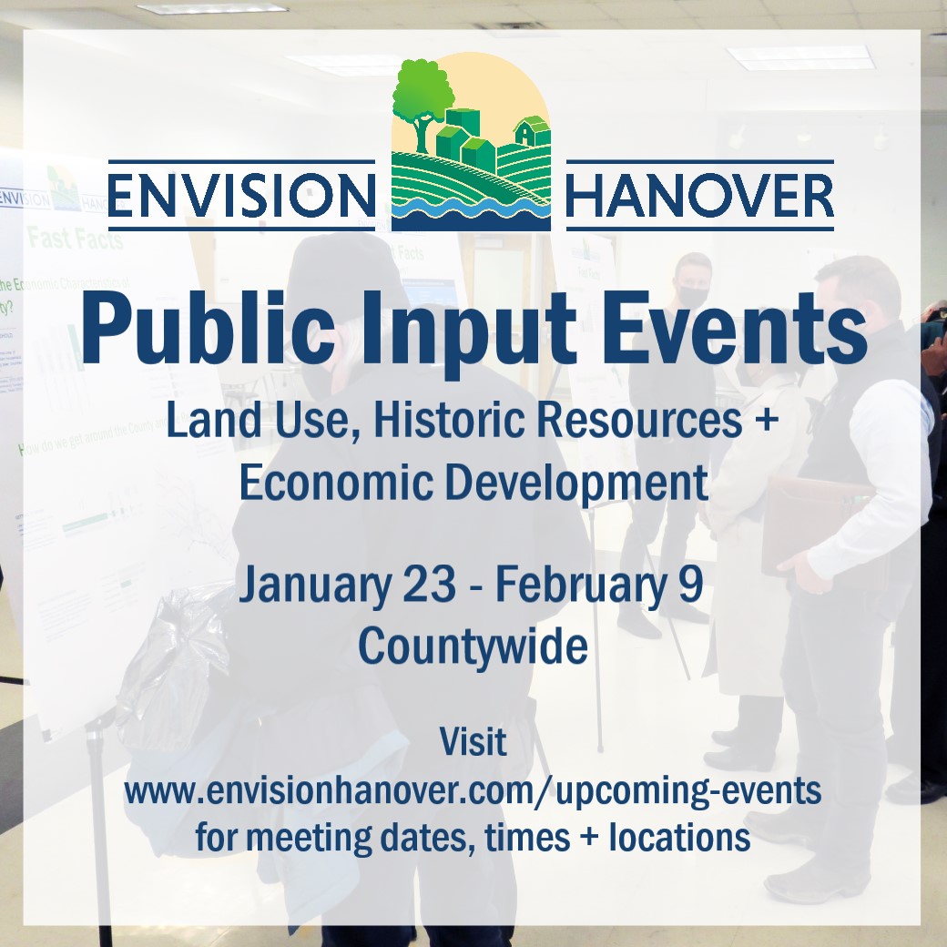 envisionhanover's tweet photo. Interested in land use, historic resources, and economic development in Hanover County? Share your ideas at upcoming public events scheduled for January 23 through February 9. Visit https://t.co/ivI4mmdezV for more details. https://t.co/LajySRMf0j