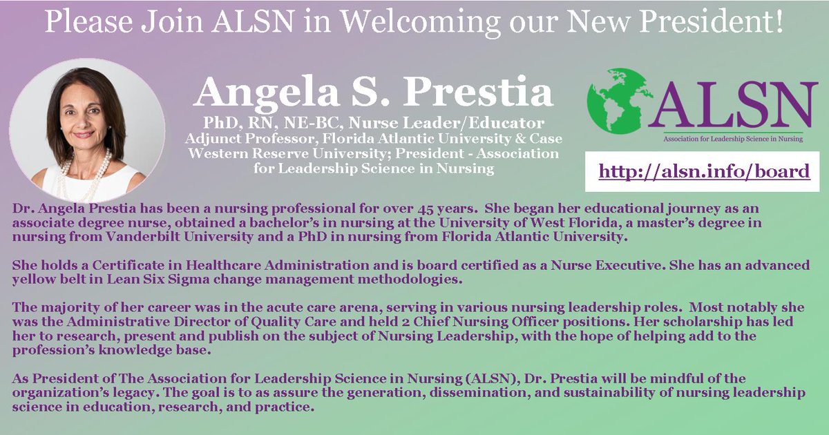 Association for Leadership Science in Nursing tweet media