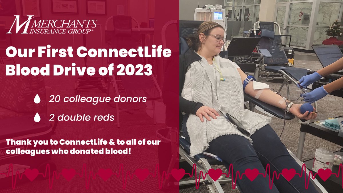 merchantsgrp's tweet photo. Thankful that in the first week of the new year we were able to host our first blood drive of the new year. Much appreciation to ConnectLife for the opportunity and to all our colleague donors. @weconnectlife #WeConnectLife #MerchantsCares https://t.co/g5yibbIz5z