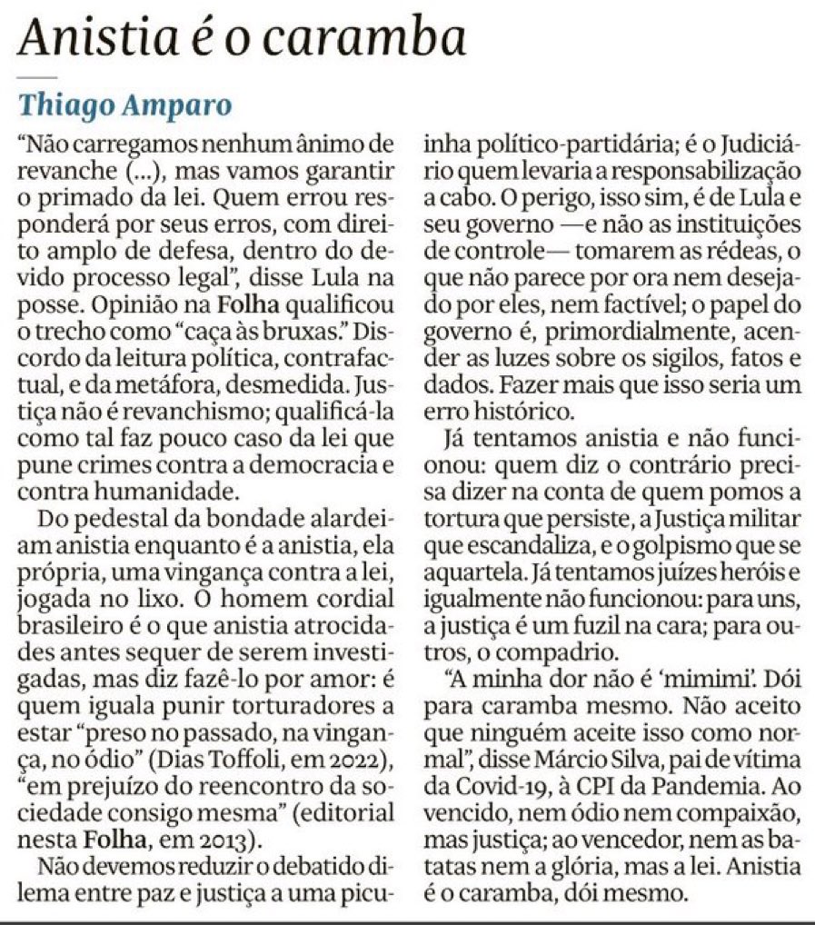 joaoramosecon's tweet photo. Que texto!! Anistia é o caramba. https://t.co/wiflSvrrVd