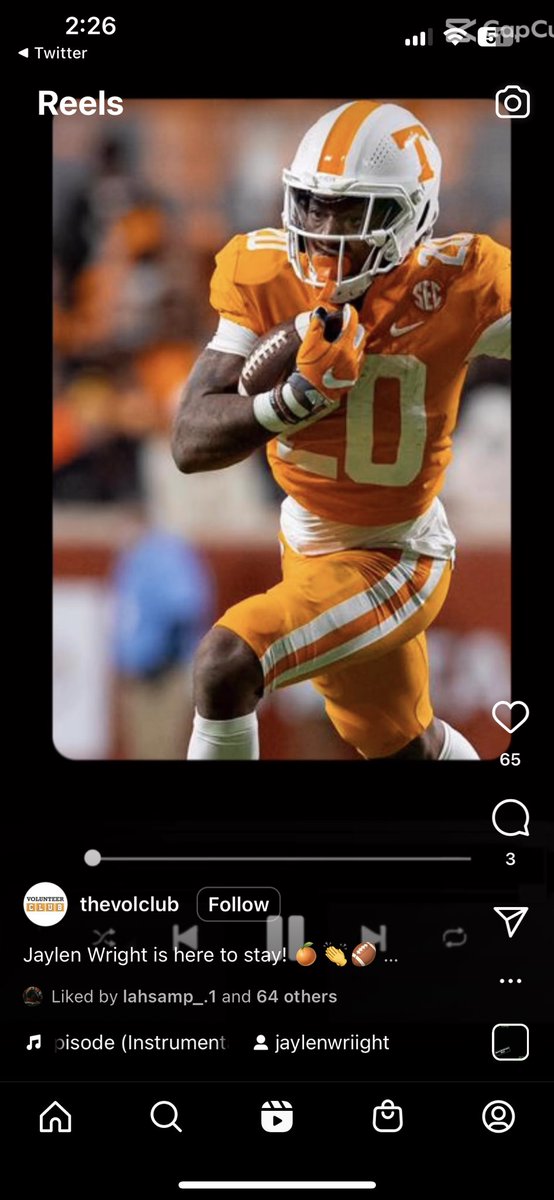 jackson_vol's tweet photo. Wright will remain in Knoxville 🍊🍊 https://t.co/i1AsRTovrC