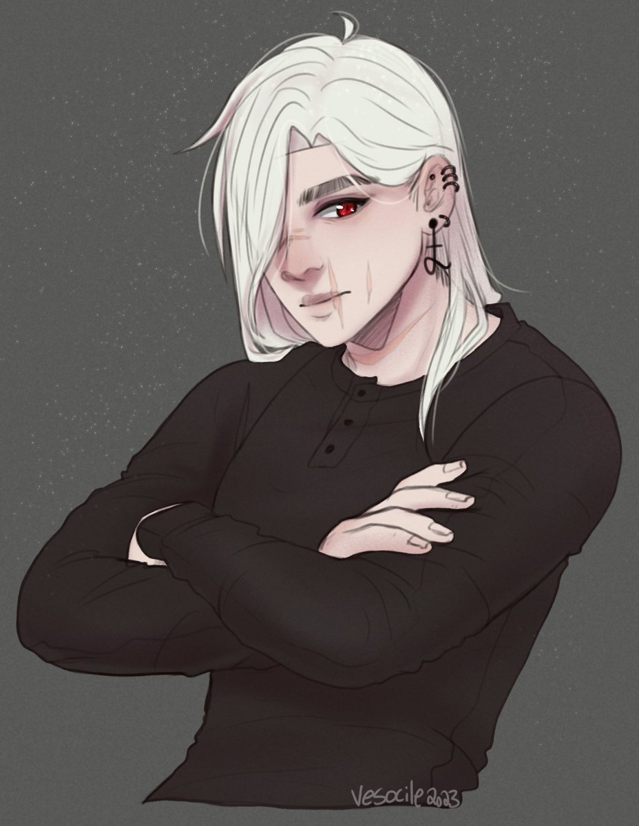 VesocileX2's tweet photo. 🌘Him🌒
I seriously love drawing him- 
Like what the H E C K 
How D A R E he come out cute everydamn time- https://t.co/PWC4bPRDmR