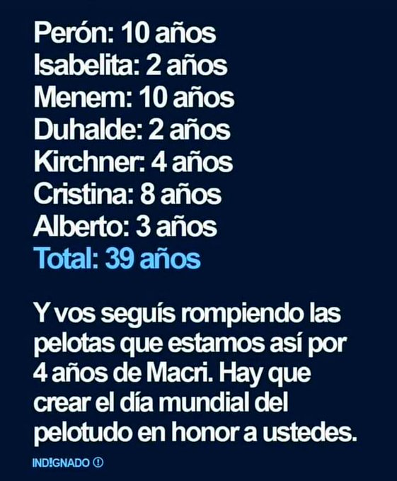 SOCIOLOGIAWM's tweet photo. Quien te diga que son todos los polìticos iguales.
Quien te diga que todos nos trajeron a esta decadencia.
Son peronistas con ropaje de no peronistas.

Sòlo #SinPeronismoHayFuturo

Disney Massa #GH23 Dady Brieva #Chubut Fernando El Gobierno Tristeza Gabriela Cerruti Tristeza https://t.co/uDunWdPStn