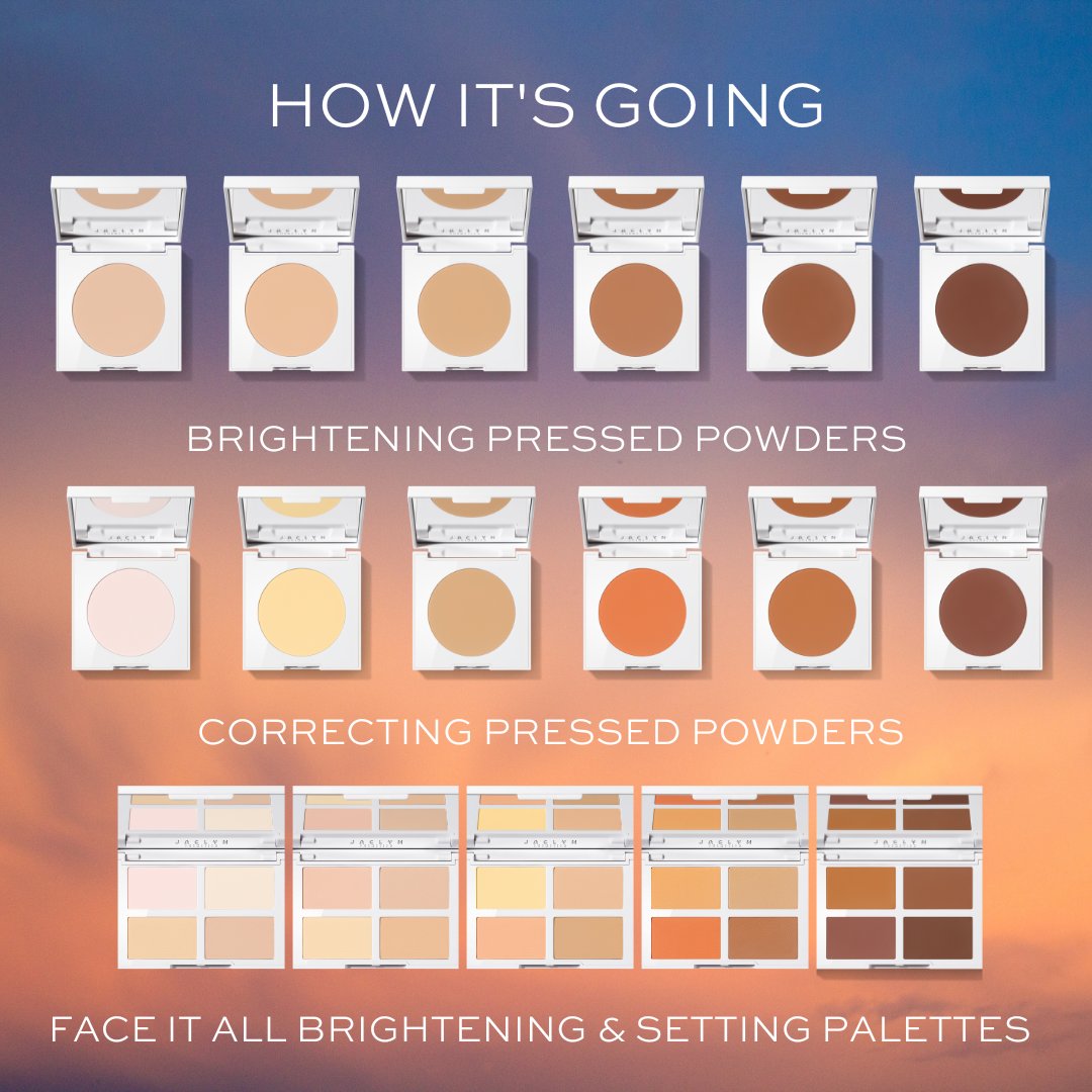 Now available: Face It All Brightening & Correcting in single-pan pressed powders! Plus, a new palette shade option! jaclyncosmetics.com/collections/fa… #jaclyn #newlaunch