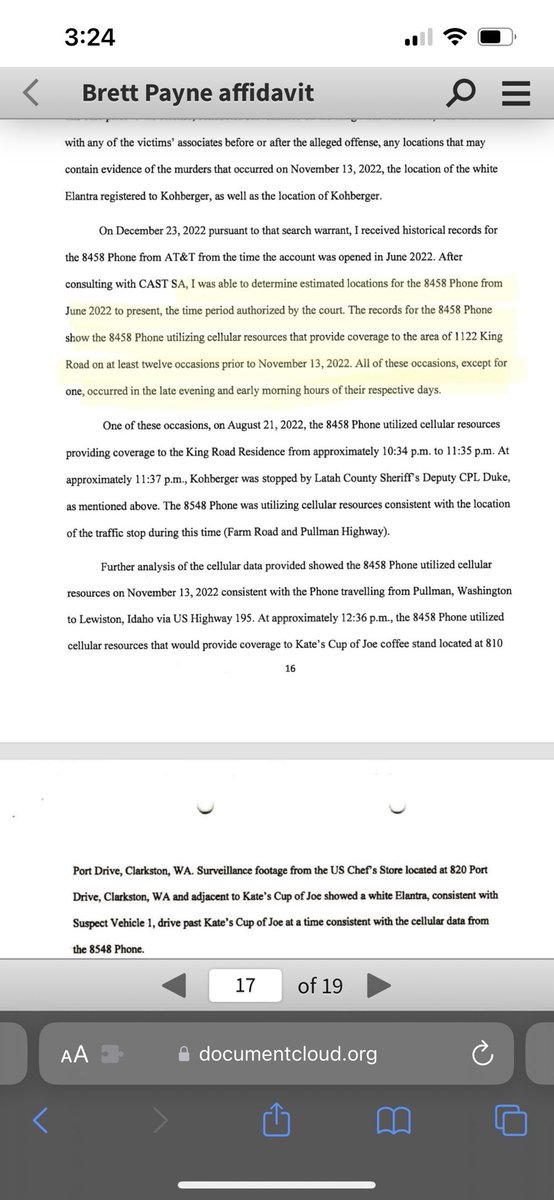 AmandaOnly1's tweet photo. When will police take women seriously? Kaylee reported she had a stalker but police said there was “no substantiated evidence” only after the murder they found this: 12 times he was in their area. TWELVE times historical cell records show he was in their area. Such BS #idaho https://t.co/WigObbM8xW