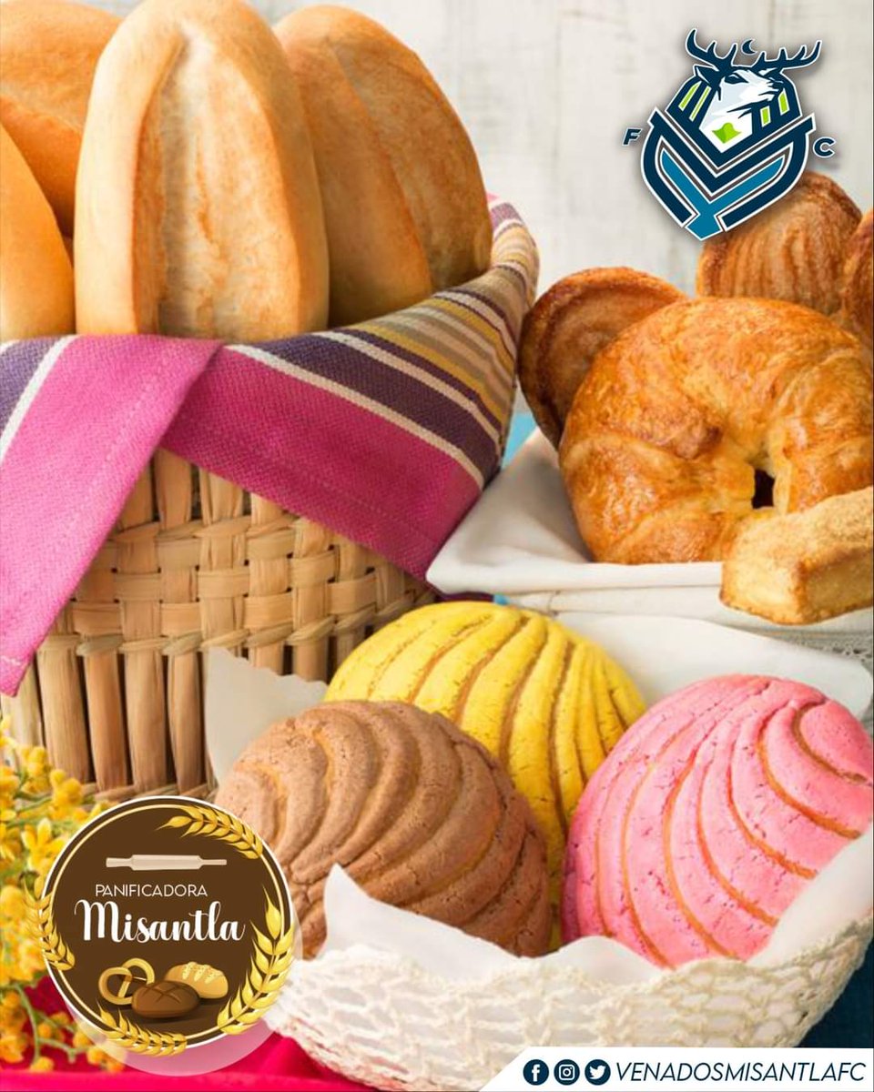 Para un buen 🍞 pan, nada mejor que el de Panificadora 🥖 Misantla ubicada en Abelardo L. Rodríguez # 49 Juchique de Ferrer.

Patrocinador oficial de 🦌 #VenadosMisantla #SomosVenados #JuntosEnManada #CrecemosJuntos #LigaTDP ⚽