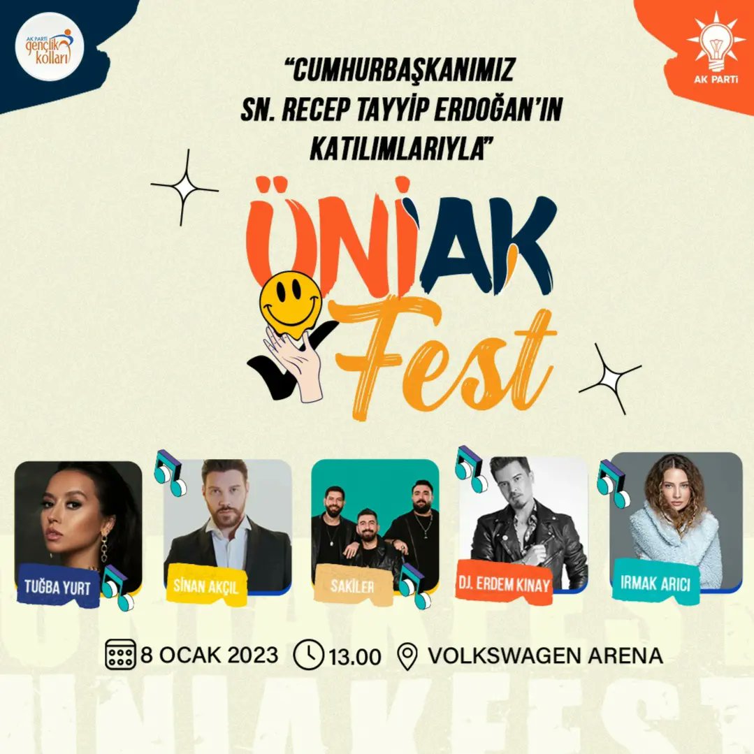 8 Ocak'ta eğlenceli bir gün bizi bekliyor🥳 @UniakGM
#üniakfest 
#seninyerinüniak