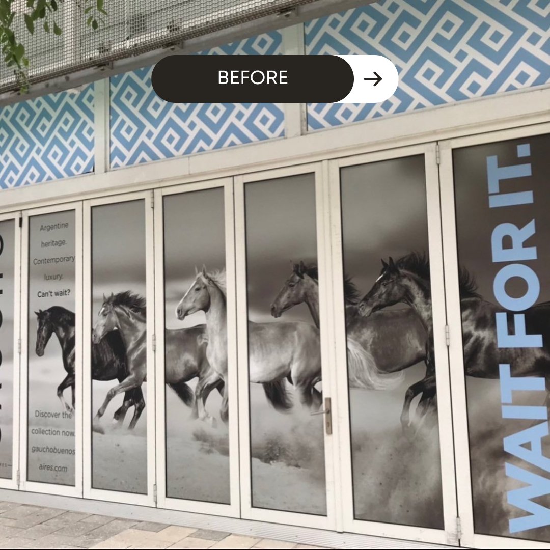 FaourGlass's tweet photo. SWIPE for a #SLIMPACT transformation ✨

With a vision to be a brand for tomorrow’s originals, Gaucho – Buenos Aires recently opened its new flagship store in the @MiamiDesignD. SLIMPACT helped create a sleek storefront entrance to complement the luxury brand. #beforeandafter https://t.co/A4gCUgY1YB