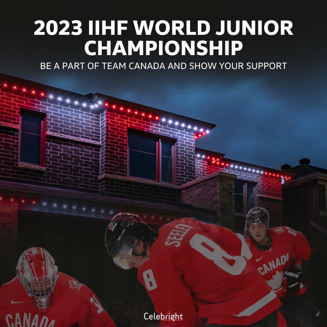 Leave a comment below to let us know how you will be supporting Team Canada during tonight's 2023 IIHF World Junior Championship game.

#IIHF #Hockey #Canada #celebright #celebrightlighting #permanentlighting #permanentlights
