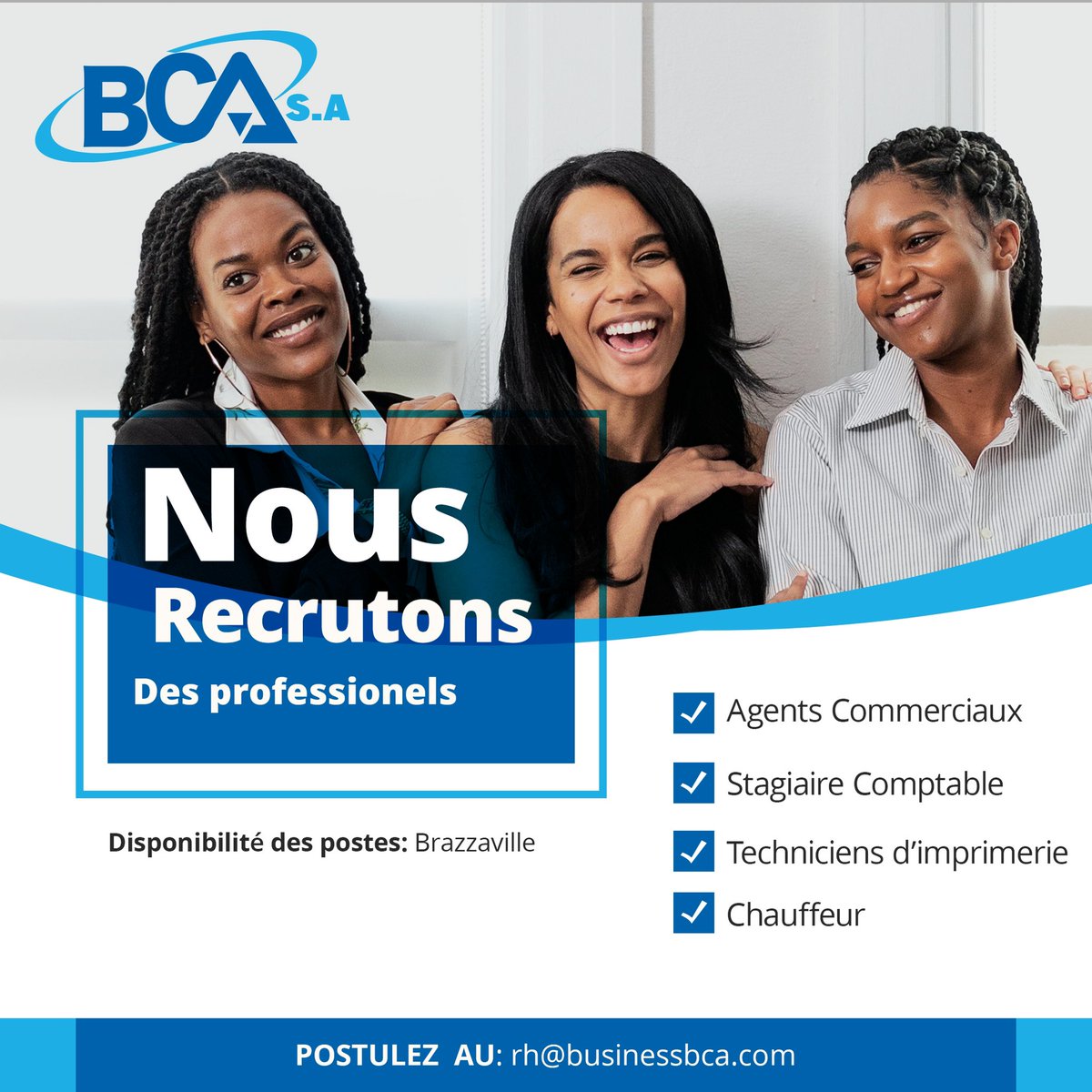 Cyrilbokilo's tweet photo. Avis de recrutements localisation Brazzaville #BCASA https://t.co/lES4pUZTJ1