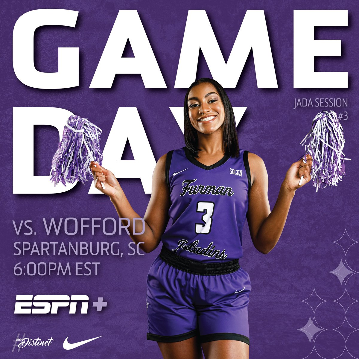 JackieCarson22's tweet image. GAME DAY #16 in Spartanburg!! It’s a great day to start conference play!! Let’s go ladies!💜 #GoDins #BeDISTINCT