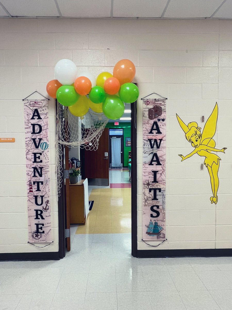 HaleyClassroom's tweet photo. Third grade theme- Peter Pan characters! We can’t wait to continue through this literary classic! 
🐊🏴‍☠️📗✨

#BCE #ELA #thirdgrade

@AnnHaley_RCS @KeglerLisa @teachkjw https://t.co/8rWMbtcm1s