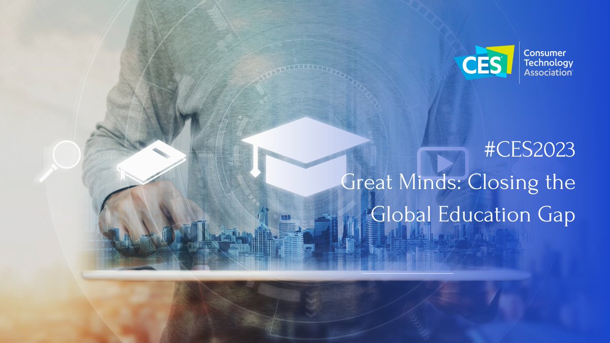 UNhumansecurity's tweet photo. Technology can reach those most vulnerable through peer-to-peer education, as well as customized and remote learning.
Follow the #CES2023 Session “Great Minds: Closing the Global Education Gap” to discover how tech and education are tools to achieve #HumanSecurity4All.
#HS4A https://t.co/5FXjVg2S4X