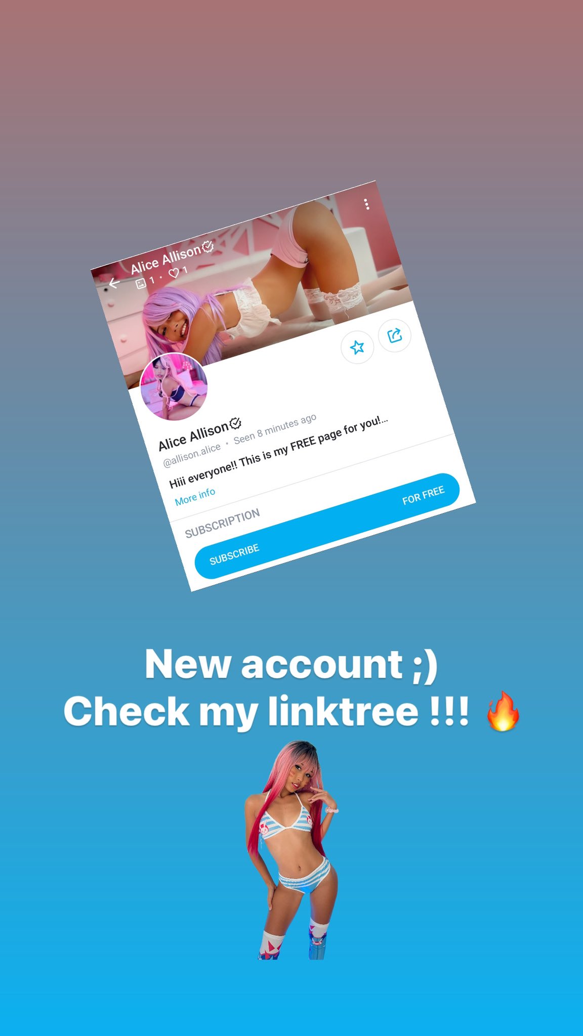 Alice Allison on Twitter "Just added a FREE onlyfans 😳 https //t.co
