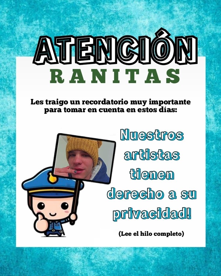 ATENCIÓN RANITAS! 🐸✨

Les traigo esta información para que tomemos en cuenta y ayudar a nuestro Nelson. Sobre todo este mes que estaremos esperando algo... 👀

⬇️ ⬇️ ⬇️
(Leer hilo completo)
