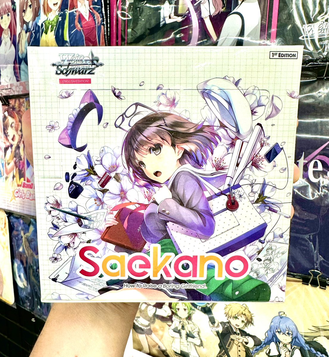 AlexHodges's tweet photo. Teaming up with @weissschwarz_en and sending two boxes of SAEKANO (English) to one lucky person on Twitter free! 

Just ♥️ and RT to enter  

Announcing winner 1.15.23 https://t.co/lT8rjwkg7s