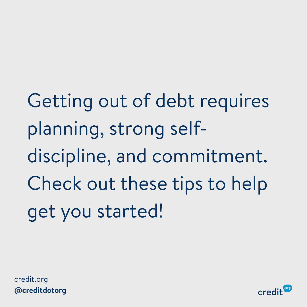 CreditDotOrg's tweet photo. Are you ready to get out of debt this year?

Getting out of debt requires planning and commitment. Here are the top three things you need to do:

1. Stop borrowing money. 
2. Track your spending.
3. Set up a budget.

Click the link for more!

https://t.co/Vs5LaFcxtw

#debtfree https://t.co/p3eQo5QeYt