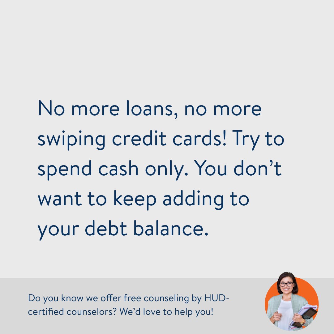 CreditDotOrg's tweet photo. Are you ready to get out of debt this year?

Getting out of debt requires planning and commitment. Here are the top three things you need to do:

1. Stop borrowing money. 
2. Track your spending.
3. Set up a budget.

Click the link for more!

https://t.co/Vs5LaFcxtw

#debtfree https://t.co/p3eQo5QeYt