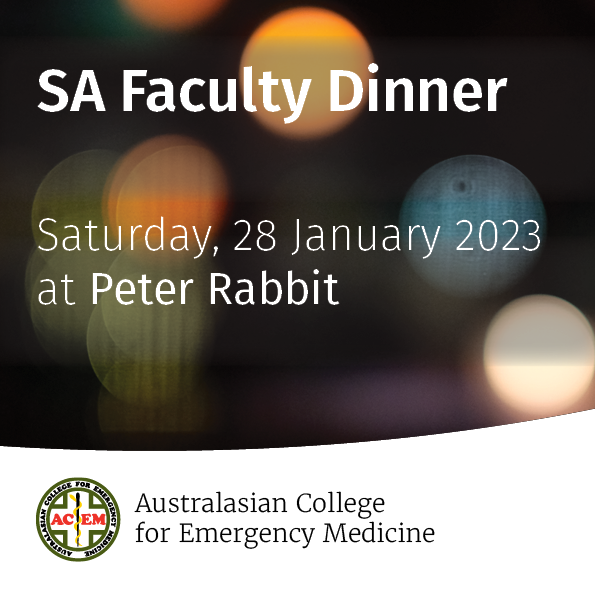 acemonline's tweet photo. The SA Faculty Dinner is nearly here.

Register now to spend an evening connecting and celebrating with your peers at Peter Rabbit Café in Adelaide.

Book now: https://t.co/BPZaAZkEOl https://t.co/Il16F0pvYq