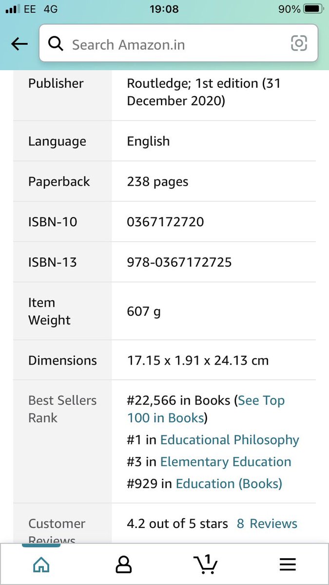 MStaricoff's tweet image. So exciting, just looked on Amazon and saw the #JONK #Book with the magical #1! 

Huge thanks to all the #JONK community &amp;amp; for all you’re doing @MathewBhavna @VidhyaG12 @siva_ragini and all at #DesiretoLearn #BookClub #India

@RoutledgeEd @RoutledgeEOE #edutwitter #BookTwitter
