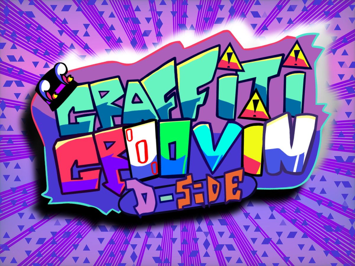fnfgraffitid's tweet photo. here is the new FNF: Graffiti Groovin D-side logo!
Made by: LoneDuck https://t.co/NsPXALHxto