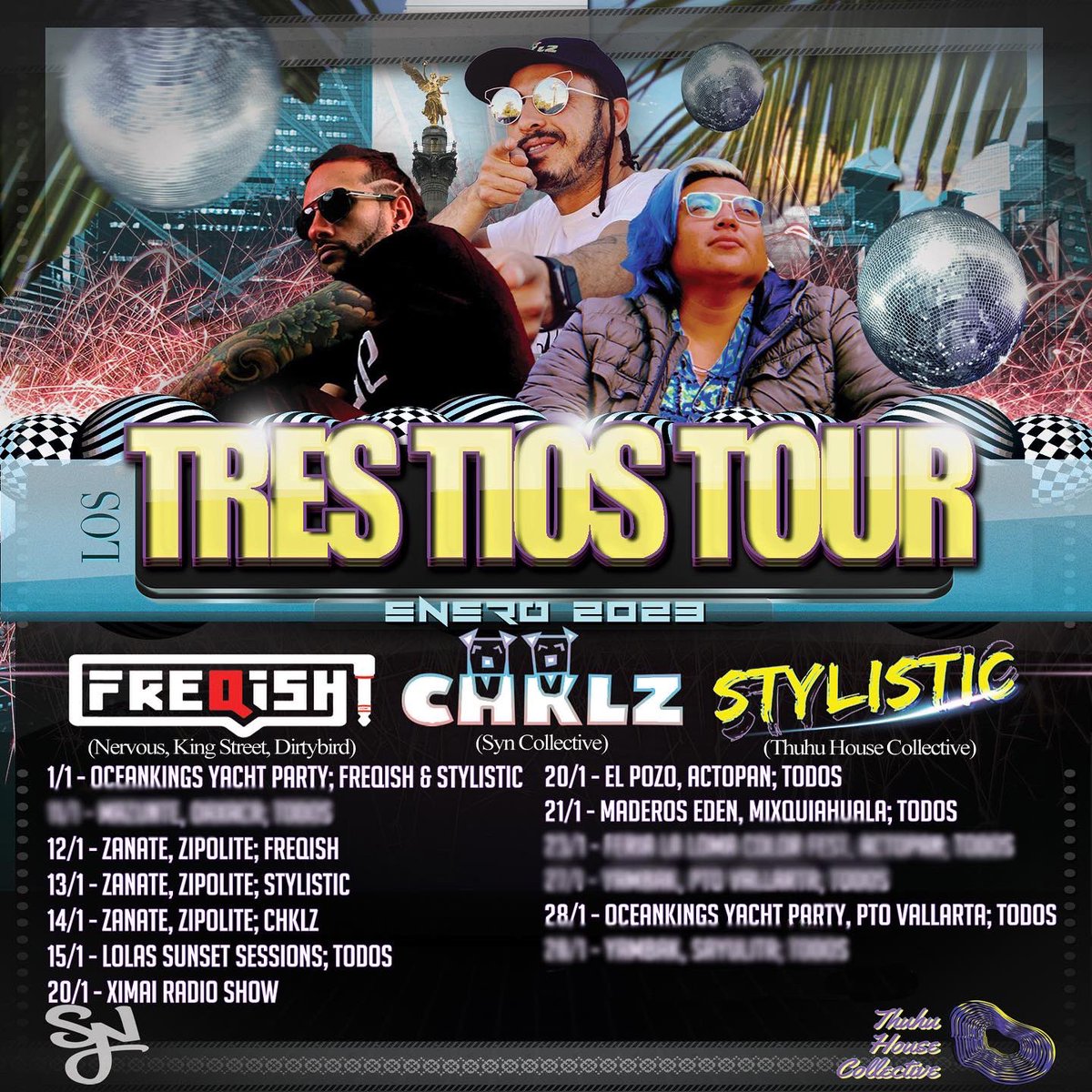 ChklzO's tweet photo. Mexico see you all over this month with my Doggies @ImStylistic + @Freqishofficial 🎶🎶🎶

@synmusicaz Thuhu House Collective! 

We mobbing deep! 🇲🇽🇲🇽🇲🇽🇲🇽

¿Dónde los veremos, perritos?🐾🆙🐶

#chklzisforeveryone #papistylistic #puropinchehouse #TresTioTour #freqshow https://t.co/QWRitv6XmT