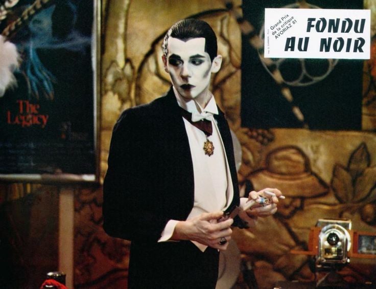 TheFilmFair's tweet image. French lobby card for #FadeToBlack (1980) with #DennisChristopher