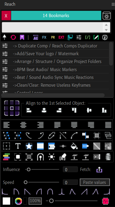 fredberria's tweet image. REACH for #AfterEffects gives you control over what you want to display. You can fold/unfold the search results and use a full or remote version with only the controls you need.
Keep your After Effects interface clutter-free and the features you want.
#aescripts #motiondesign