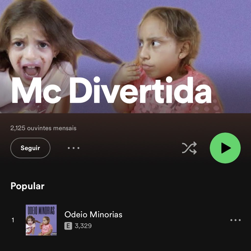 acervo lacração on X: 🚨 RECORDE DUPLO! Mc Divertida se torna a primeira  artista preta, do interior de Brasília, com menos de um metro e chamada  Maria Clara Divertida a conquistar mais