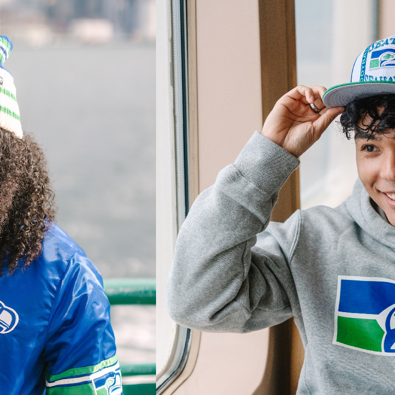 SeahawksProShop's tweet photo. RETRO EDITION: NEW YEAR NEW GEAR- A big game on Sunday calls for a new Seahawks gameday fit 🧢
Swipe for inspo ➡️
12% off in-store today, come gear up!
#SeahawksStyle x #GoHawks