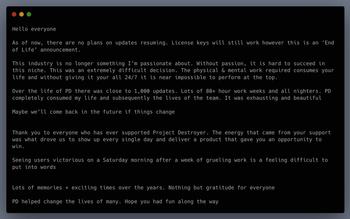 Project Destroyer (@destroyerbots) on Twitter photo 