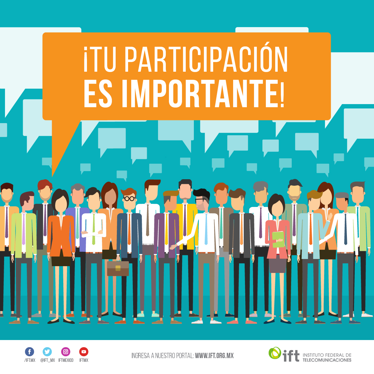 IFT_MX's tweet photo. Únete a esta #ConsultaPública y envía tus comentarios para para evaluar el impacto, en términos de #Competencia, de las medidas impuestas al agente económico preponderante en el sector de telecomunicaciones #AEPT.
👉 https://t.co/7mQ5UFfK9Z https://t.co/2pEaZgn3ii