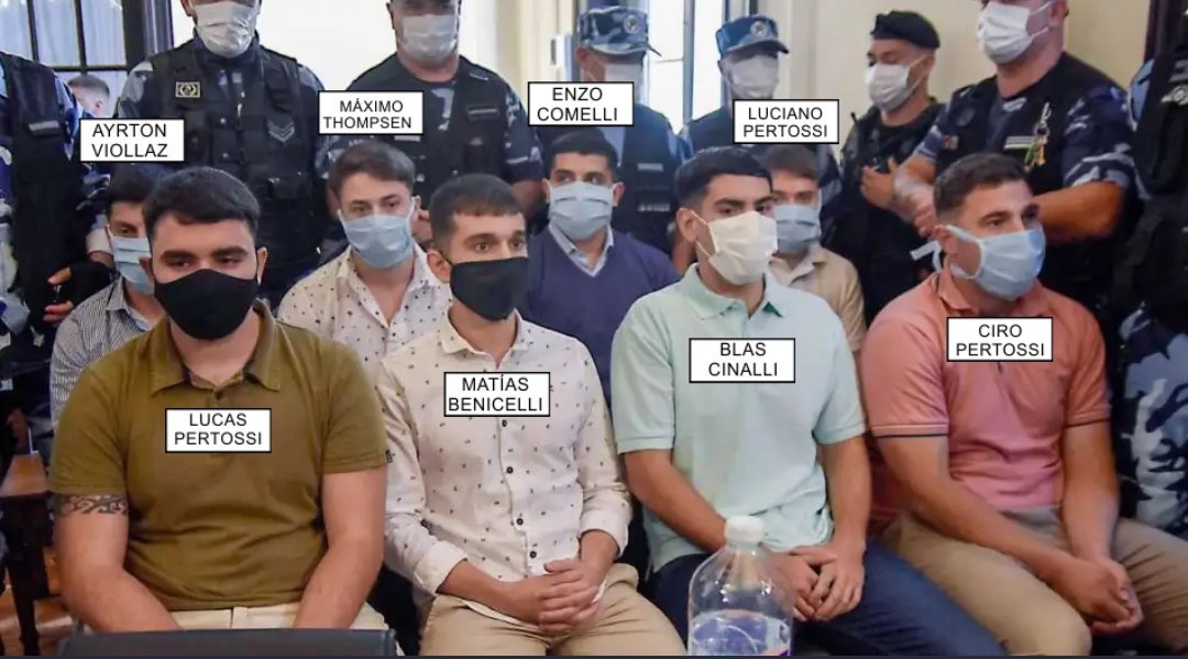 TeorasConspir13's tweet photo. Hasta el momento es el 4to dia del jucio. Mucha gente esta pidiendo cadena perpetua para los asesinos.
Durante uno de los Juicios se ve como los rugbiers se reian o incluso miraban fijamente a los padres de Fernando https://t.co/85bs0hSbyB