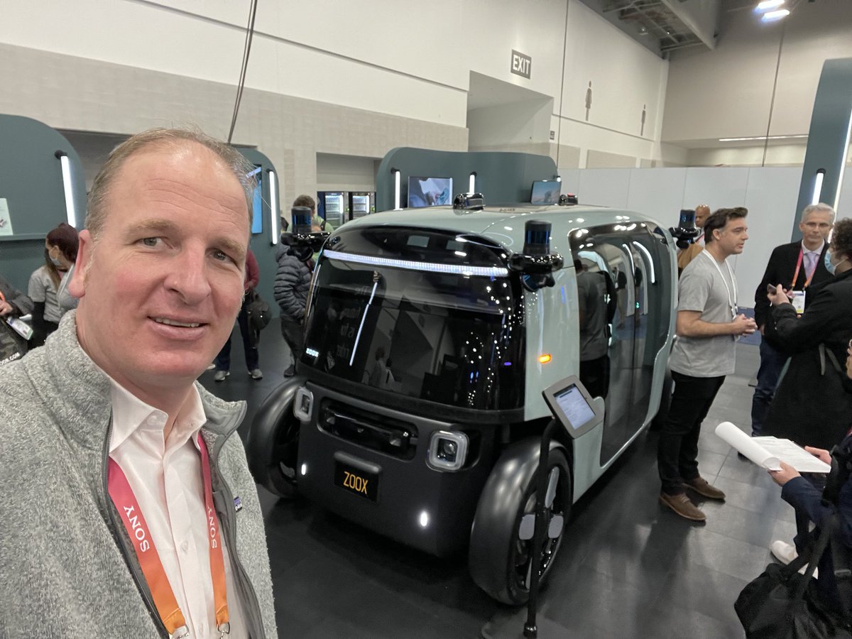 <a href="/amazon/">Amazon</a>’s <a href="/zoox/">Zoox</a> showing its autonomous robotaxi at #CES2023. I had seen this before at “TechCrunch Mobility 2022” but it’s even closer to commercialization now, having passed federal motor vehicle safety standards and awaiting approval from the DOT and California’s DMV.
