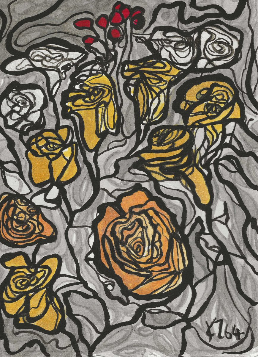 Excited to share this item from my #etsy shop: Flowers Series 1 - Small Paintings (3 of 4 available) etsy.me/3Qfeaw5