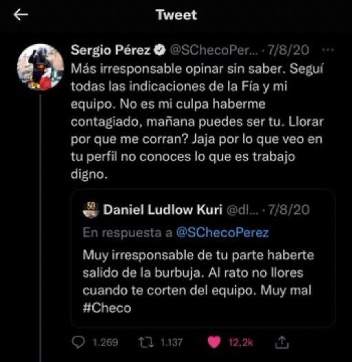 MateoChequista's tweet photo. Día 3565 esperando que @SChecoPerez vuelva a manejar sus redes https://t.co/BK3wuR0Vg6