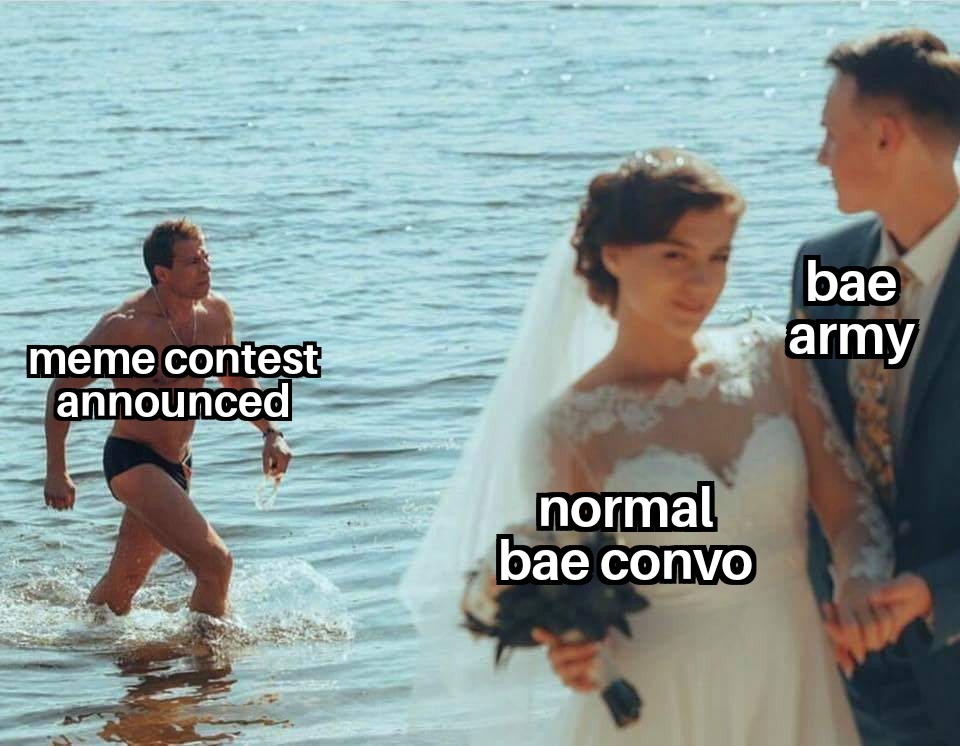 Crypt0Asha's tweet photo. Bae convo is always fun but we do get enthausiastic wen meme contest starts
@baebaecafe #baecafe #baearmy https://t.co/uUMB5xvW4e