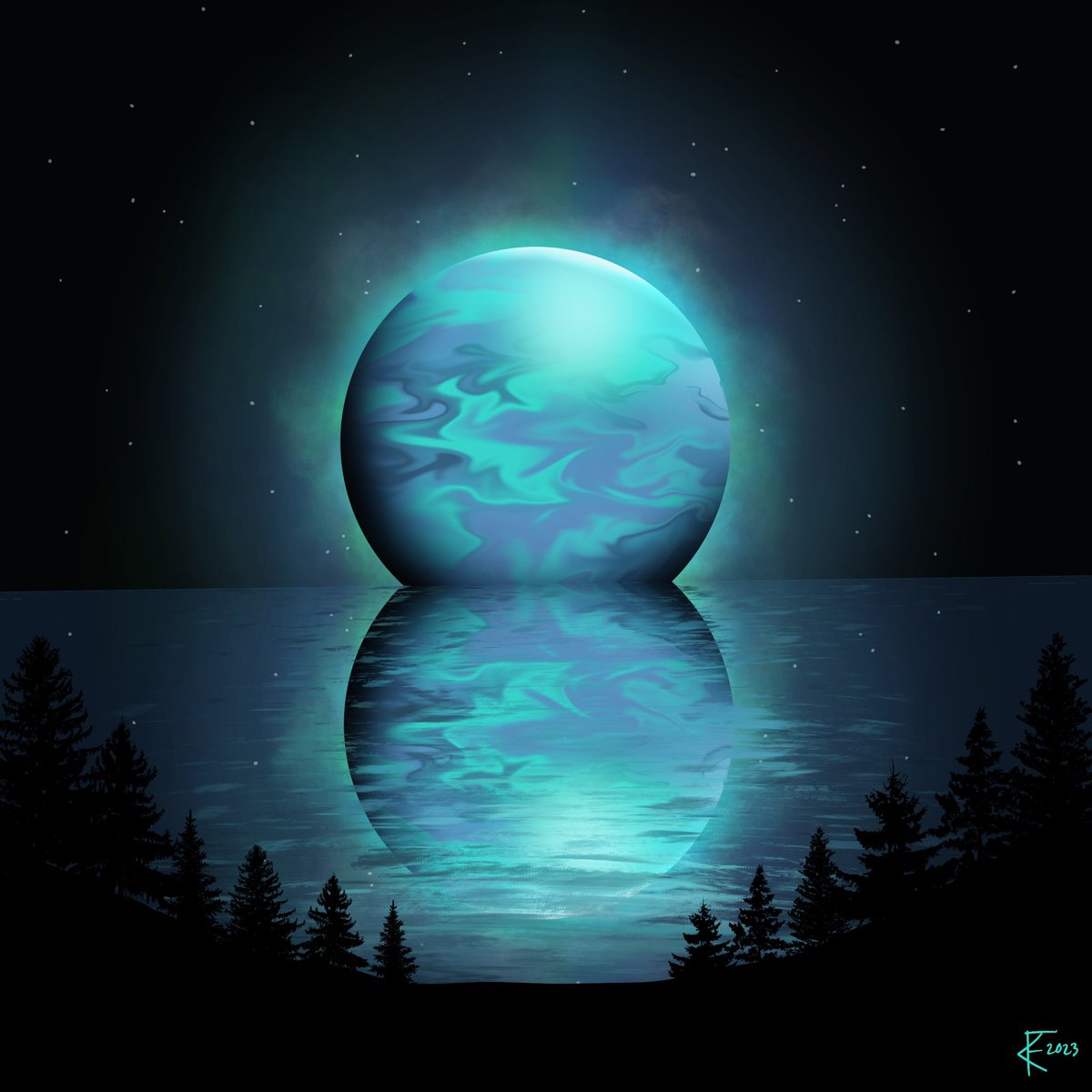kkfosterartist's tweet image. I did this tutorial by Joel Create on YouTube, and I love how my piece turned out! The colors and lighting. It was an awesome tutorial! 💙✨☺️
.
.
.
.
#procreatetutorials #procreateartwork #procreatebeginner #digitalartwork
