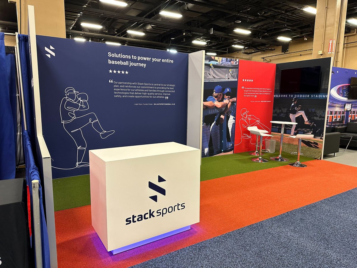 StackSports's tweet image. Come stop by booth 813  at #ABCA2023 to see how Stack Sports can power your entire baseball journey @ABCA1945 @GoSportsConnect @AreaCodeGame @GamePlan_App