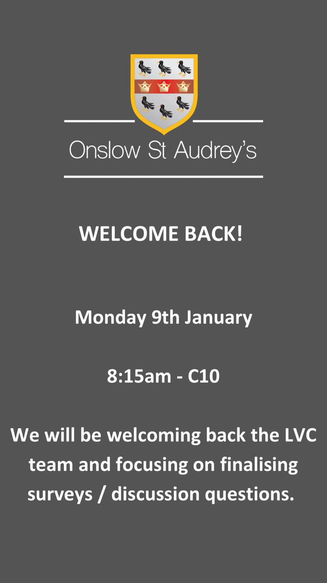 Onslow St Audrey’s LVC (Learner Voice Council) (@osa_lvc) on Twitter photo 